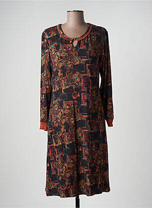 Rochie midi portocaliu GEVANA femeie