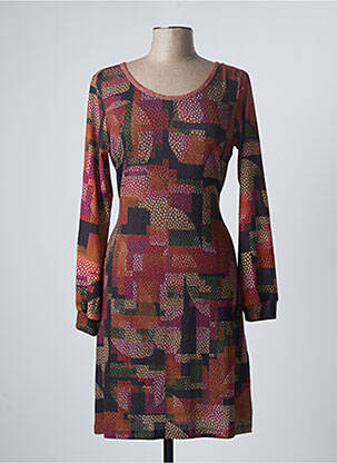 Rochie midi portocaliu LO! LES FILLES femeie