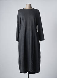 Rochie lungă mâneci lungi mâneci lungi gri ELEONORA AMADEI femme