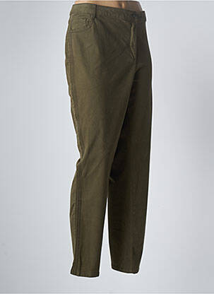 Pantalon slim elasticitate mărime normală verde FUEGO WOMAN femeie