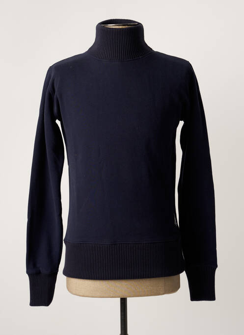 Pulover cu guler înalt albastru FRENCH DISORDER bărbat