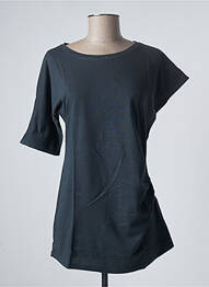 Tricou elasticitate mâneci scurte gri SANFASON femeie
