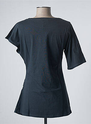 Tricou elasticitate mâneci scurte gri SANFASON femeie