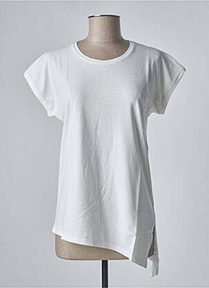 Top alb SANFASON femeie