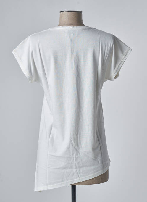 Top alb SANFASON femeie