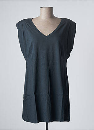 Tunică mâneci scurte gri SANFASON femeie