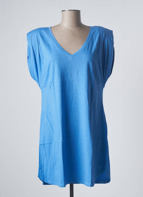 Tunică mâneci scurte albastru SANFASON femeie