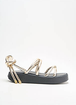 Sandale/pantofi decupați toc platformă toc de 4 la 6 cm bej URBAN femeie