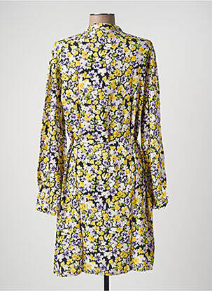 Rochie midi imprimeu floral mâneci lungi galben JDY femeie