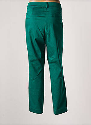 Pantalon chino țesătură poplin mărime normală verde KAFFE femeie