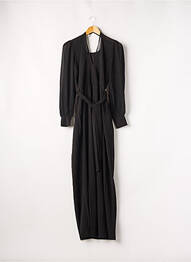 Salopetă-pantalon țesătură crep mâneci lungi negru KAFFE femeie