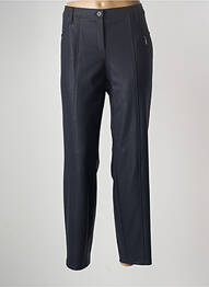 Pantalon slim talie elastică mărime normală albastru FRANK WALDER femeie