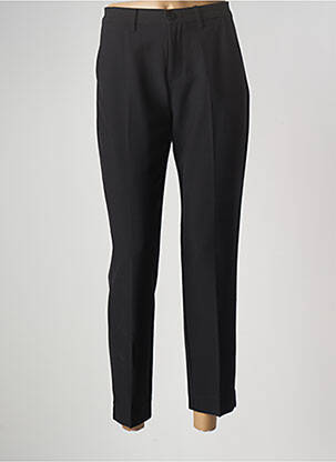 Pantalon chino țesătură poplin mărime normală negru JENSEN femeie
