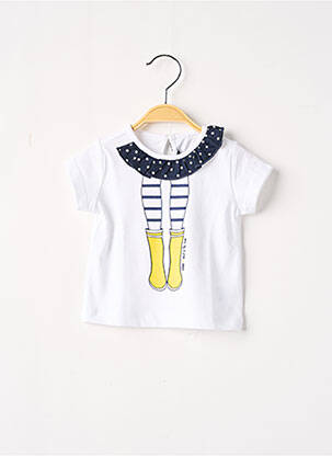 Top alb WEEK END A LA MER fată