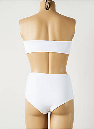 Costum de baie din două piese elasticitate top bentiță alb MON PETIT BIKINI femeie