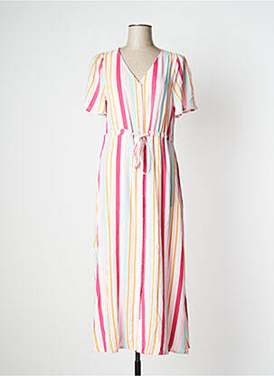 Rochie lungă roz ICHI femeie