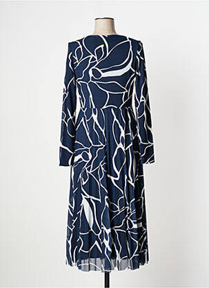 Rochie lungă mâneci lungi mâneci lungi albastru STREET ONE femme