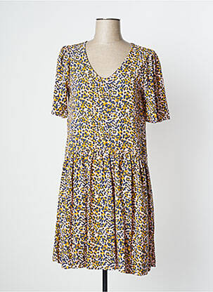 Rochie midi mâneci scurte mâneci scurte roz BLUTSGESCHWISTER femeie