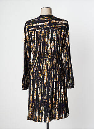 Rochie midi mâneci lungi mâneci lungi negru ICHI femeie