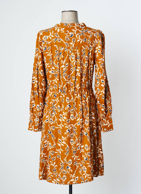 Rochie midi maro ICHI femeie