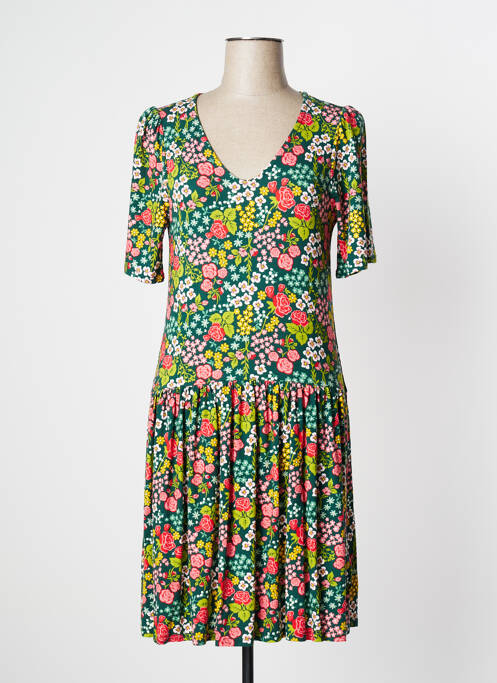 Rochie midi verde BLUTSGESCHWISTER femeie