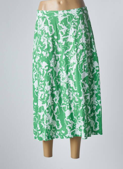 Fustă midi verde ICHI femeie