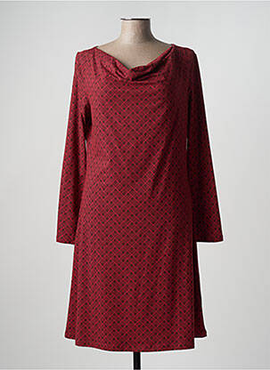 Rochie midi mâneci lungi mâneci lungi portocalie TRANQUILLO femeie