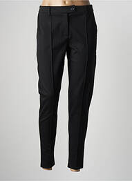 Pantalon chino închidere cu fermoar sub clapetă cu nasturi mărime normală negru ICHI femme