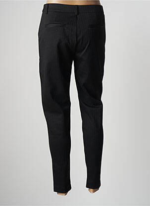 Pantalon chino închidere cu fermoar sub clapetă cu nasturi mărime normală negru ICHI femeie