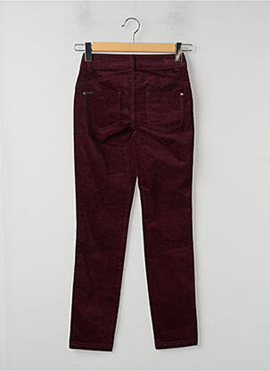 Pantalon slim broderie cu nituri mărime normală roșu STREET ONE femeie