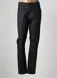 Pantalon slim țesătură acoperită mărime normală negru GEISHA femeie