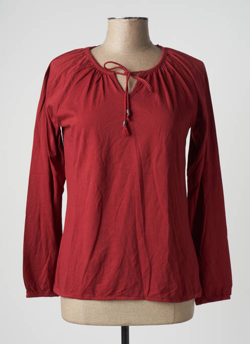 Tricou mâneci lungi mâneci lungi roșu ESSENTIALS BY KVL femme