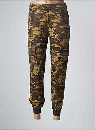Pantalon cargo țesătură poplin mărime normală verde HEAVEN MAY femeie
