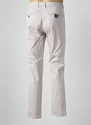 Pantalon chino țesătură poplin mărime normală alb DAN JOHN bărbat