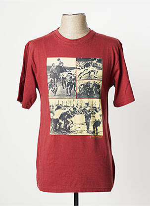 Tricou croială cambrată mâneci scurte maro RUCKFIELD bărbat