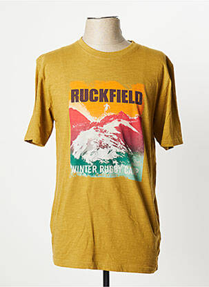 Tricou croială cambrată mâneci scurte galben RUCKFIELD bărbat