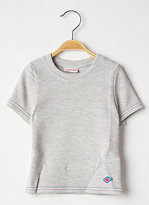 Tricou elasticitate mâneci scurte gri DAMART copil