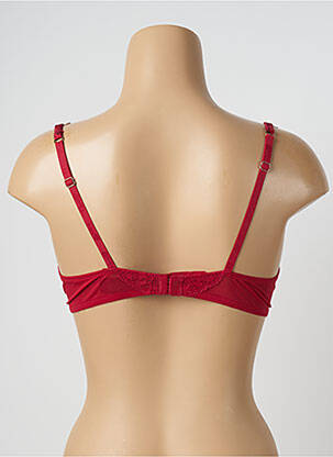 Sutien efect material satinat sutien cupe întregi cu decolteu înalt roșu M&S COLLECTION femeie