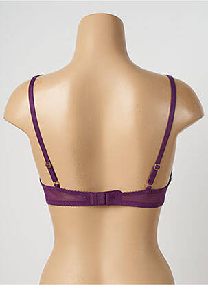 Sutien efect material satinat sutien cupe întregi cu decolteu înalt violet M&S COLLECTION femeie