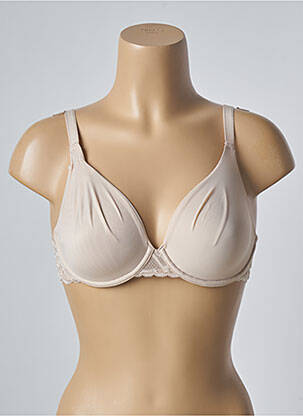 Sutien broderie sutien cupe întregi cu decolteu înalt culoare piersică MARKS AND SPENCER femeie