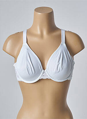 Sutien broderie sutien cupe întregi cu decolteu înalt alb MARKS AND SPENCER femeie