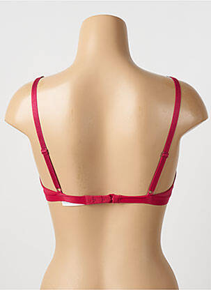 Sutien efect material satinat top triunghiuri roz SIMONE X SIMONE PÉRÈLE femeie
