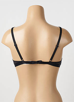 Sutien efect material satinat top triunghiuri negru SIMONE X SIMONE PÉRÈLE femeie