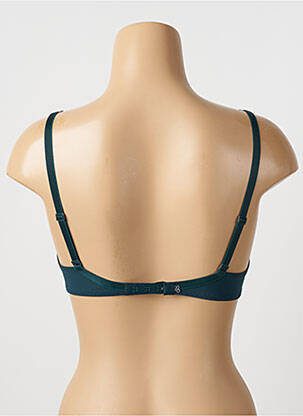Sutien efect material satinat sutien cupe întregi cu decolteu înalt verde SIMONE PERELE femeie