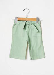 Pantalon drept închidere cu legături de legat talie elastică verde J.O MILANO garcon