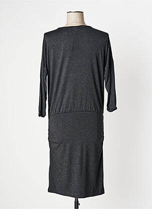 Rochie midi mâneci 3/4 mâneci 3/4 negru TIMEOUT femeie