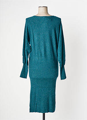 Rochie midi mâneci lungi mâneci lungi verde CAMAIEU femeie