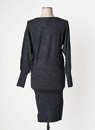 Rochie midi mâneci lungi mâneci lungi negru CAMAIEU femeie