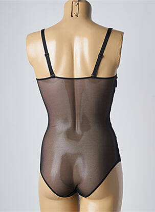 Body de lenjerie efect material satinat negru SIMONE PERELE femeie