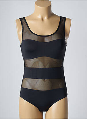 Body de lenjerie efect material satinat negru IMPLICITE femeie